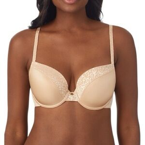 NWT - Le Mystere Safari Plunge T-Shirt Bra 36D Brown
